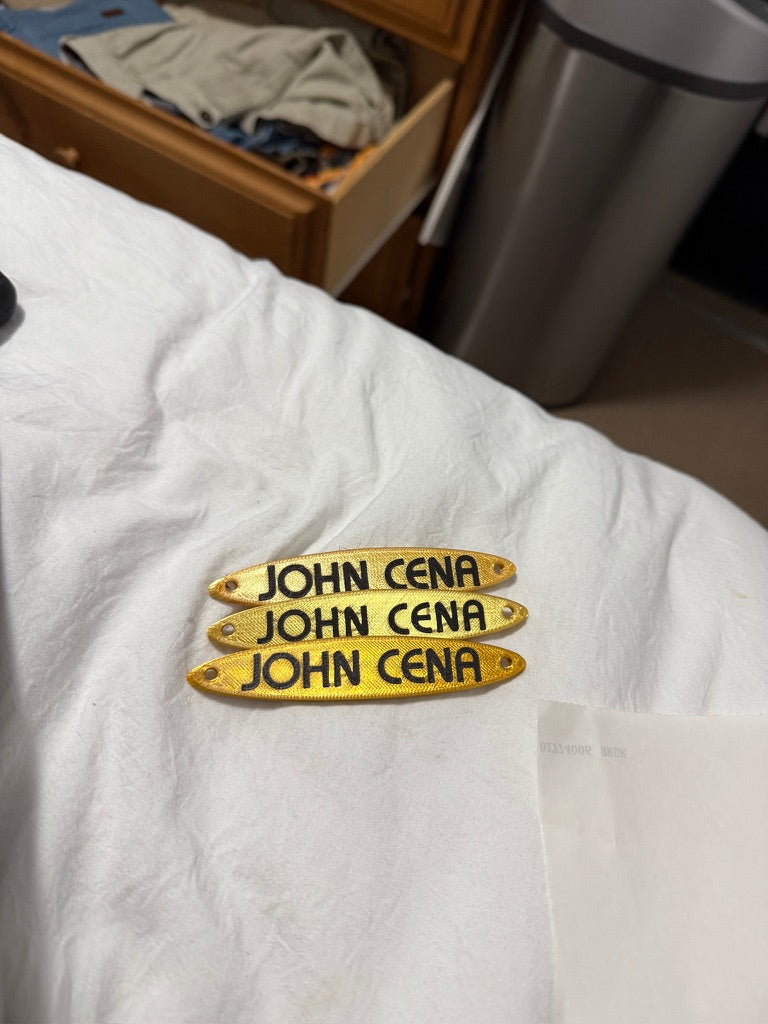 3D Spinner Nameplate