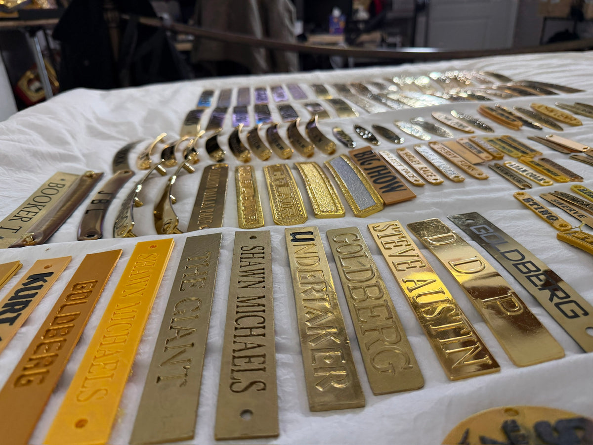 3D Printed Big Gold Nameplate