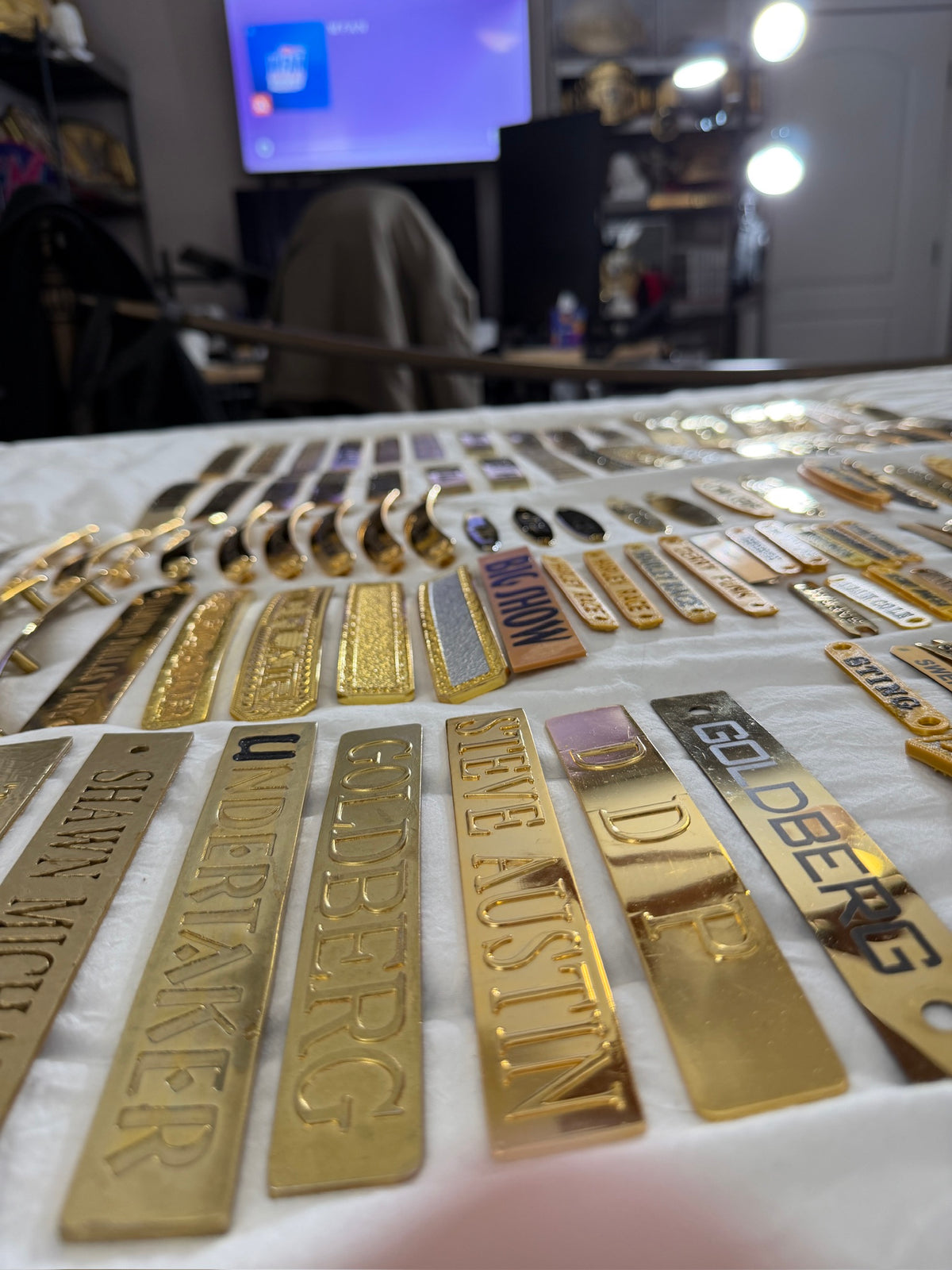 3D Printed Big Gold Nameplate